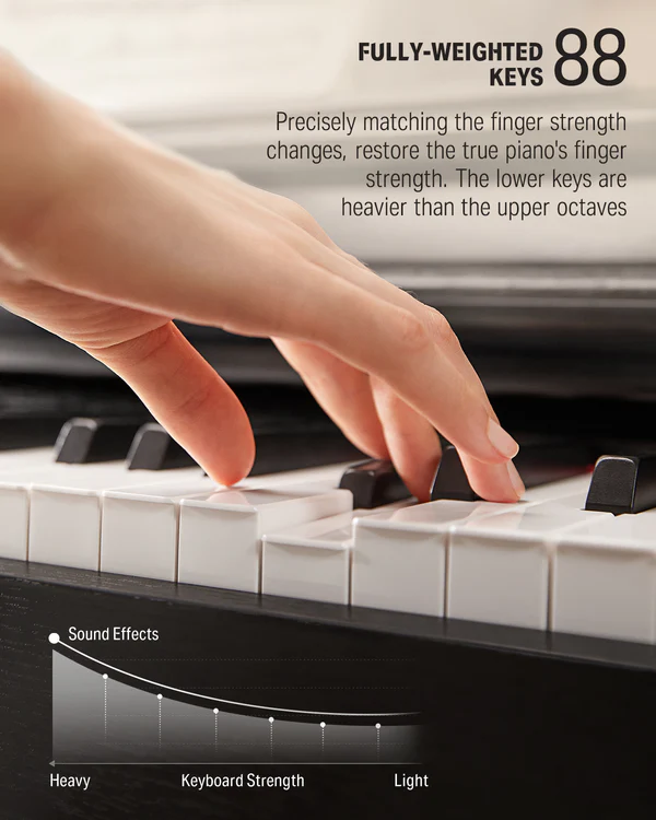 Donner DDP-100 88 Key Weighted Hammer Action Upright Digital Piano for Beginners Black/White Donner DDP-100 88 Key Weighted Hammer Action Upright Digital Piano for Beginners BlackWhite