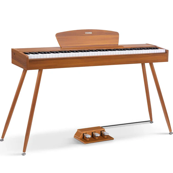 Donner DDP-80 Wooden Style 88 Key Weighted Digital Piano with Stand & Triple Pedals Donner DDP-80 Wooden Style 88 Key Weighted Digital Piano with Stand & Triple Pedals