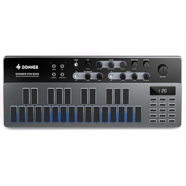 Donner Essential B1 Analog Bass Synthesizer & Sequencer Donner Essential B1 Analog Bass Synthesizer & Sequencer